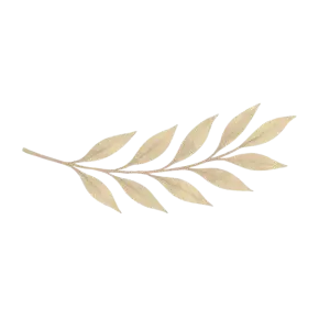 Décoration feuille dorée Alvina Delhaye